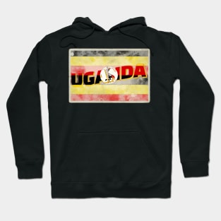 Uganda vintage style retro souvenir Hoodie